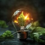 Por Qué Se Celebra El Día Mundial Del Ahorro De Energía bombilla-ecologica-con-hojas-verdes