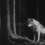 bosque-oscuro-con-lobo-solitario-nocturno