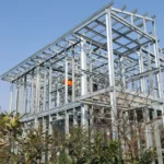 estructura-de-perfil-de-acero-en-construccion