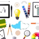 Qué áreas incluye el diseño gráfico y para qué sirve herramientas-y-elementos-de-diseno-grafico-variados