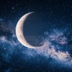 Qué día Es La Luna Creciente Y Cómo Identificarla luna-creciente-iluminada-en-cielo-nocturno
