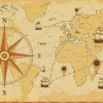 Cómo Es El Norte, Sur, Este Y Oeste Y Cuál Es Su Significado mapa-antiguo-con-direcciones-cardinales-ilustradas