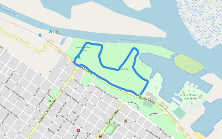 mapa ruta buenos aires a san pedro