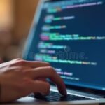 Cuáles Son Los Mejores Cursos Para Ser Desarrollador Full Stack persona-programando-en-computadora-con-codigo-visible