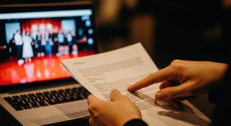 Cómo Solicitar Asistencia al Desempleado en San Luis Fácilmente 15 persona revisando documentos con computadora portatil