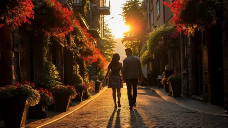 plaza centrica de avellaneda con parejas felices