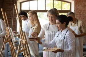 retrato antiguo de maestras innovadoras en aula