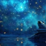 Cuál es el significado de Los sueños del sapo de Javier Villafañe sapo-sobre-hoja-bajo-cielo-estrellado-nocturno